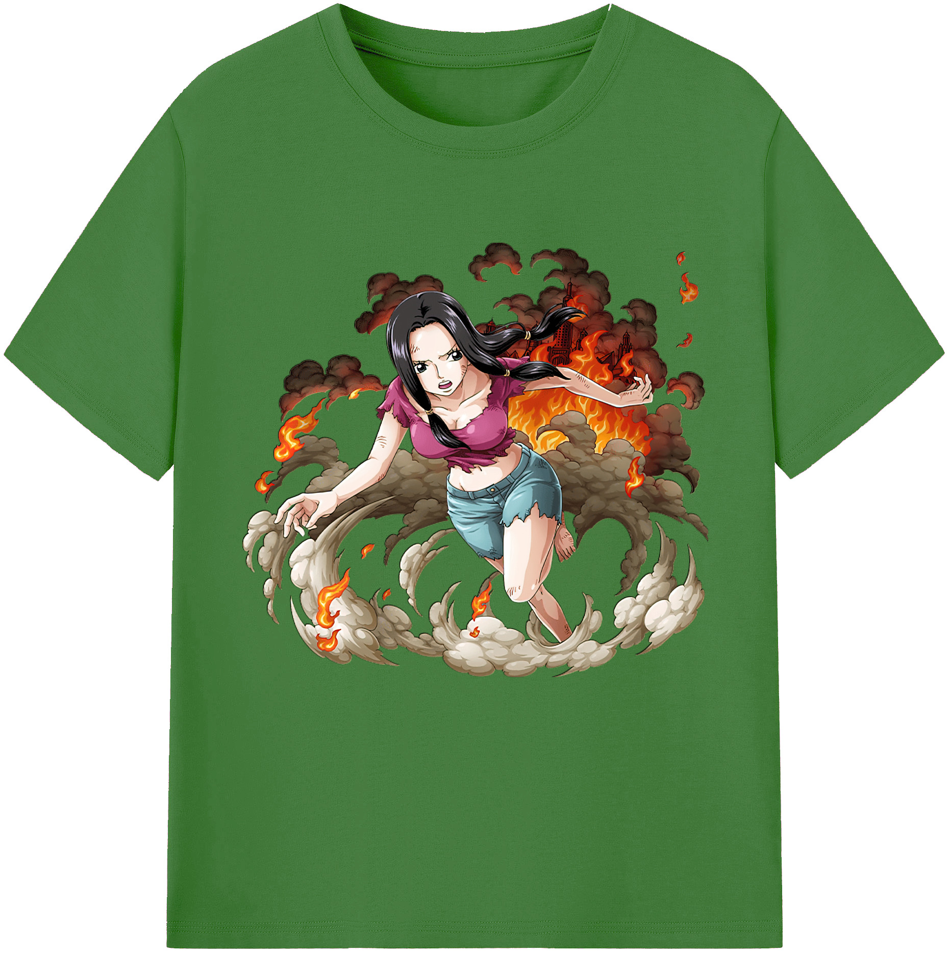 ワンピース ニコ・ロビン ONE PIECE Nico Robin レディースカジュアルプリントTシャツ（綿100％）